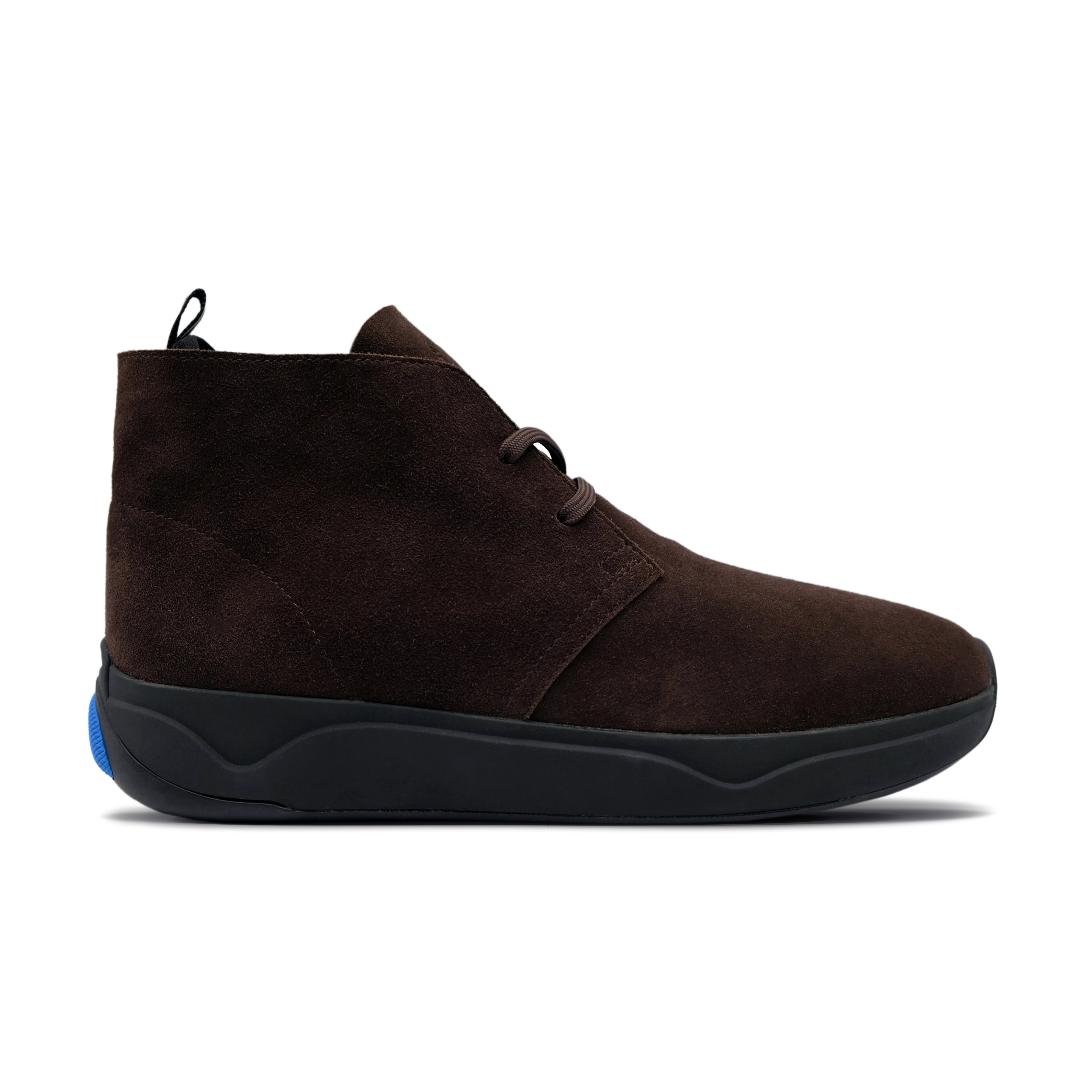 Finch Chukka desert boot in Chestnut suede, side view