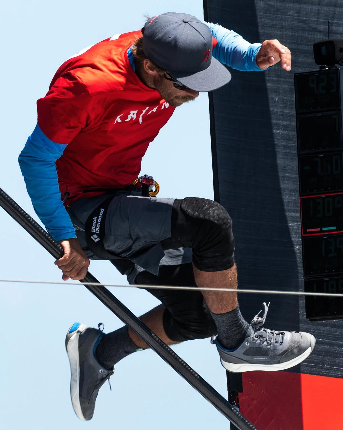 Dylan Vogel wearing Équipement De Vie anti-slip deck shoes