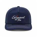 Contrast Stitch Cap in Navy with embroidered Équipement De Vie logo