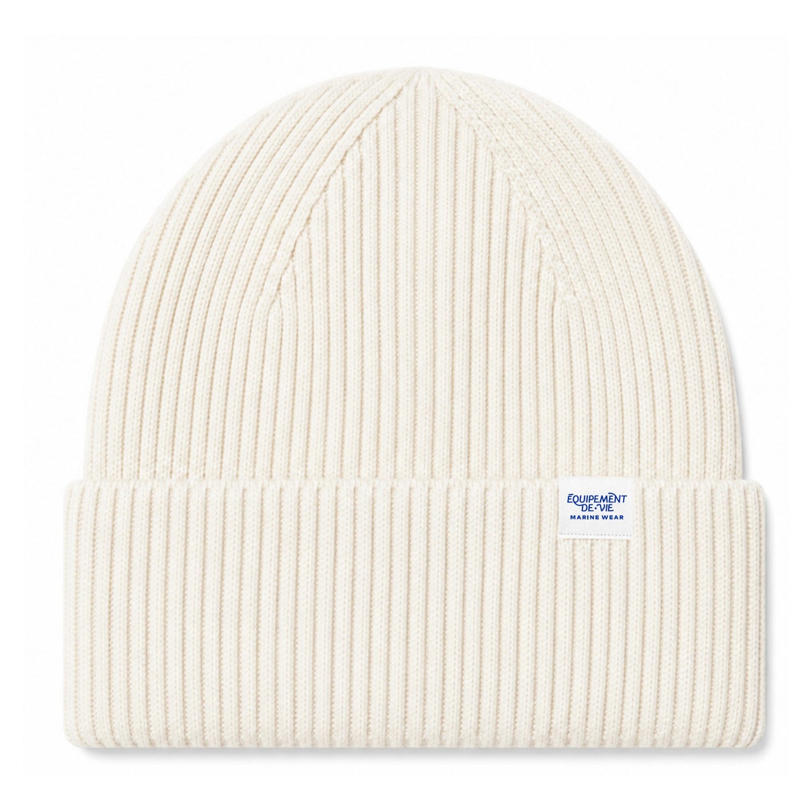 Lambswool Beanie in Off White by Équipement De Vie